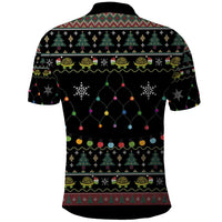 Turtle Through The Snow Christmas Polo Shirt - Wonder Print Shop