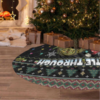 Turtle Through The Snow Christmas Tree Skirt - Wonder Print Shop