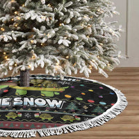 Turtle Through The Snow Christmas Tree Skirt - Wonder Print Shop