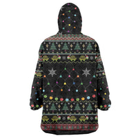 Turtle Through The Snow Christmas Wearable Blanket Hoodie - Wonder Print Shop