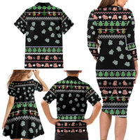 Christmas Become Ungovernable Moo Deng Family Matching Long Sleeve Bodycon Dress and Hawaiian Shirt Humor Cute Baby Hippo Joke - Wonder Print Shop