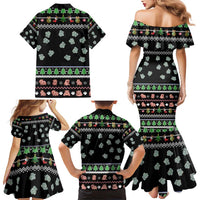 Christmas Become Ungovernable Moo Deng Family Matching Mermaid Dress and Hawaiian Shirt Humor Cute Baby Hippo Joke - Wonder Print Shop