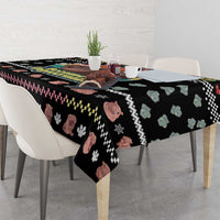 Christmas Become Ungovernable Moo Deng Tablecloth Humor Cute Baby Hippo Joke - Wonder Print Shop
