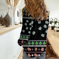 Christmas Become Ungovernable Moo Deng Women Casual Shirt Humor Cute Baby Hippo Joke - Wonder Print Shop