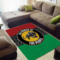 Pan African Panther Area Rug All Power To The People
