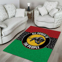 Pan African Panther Area Rug All Power To The People