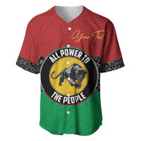 Personalized Pan African Panther Baseball Jersey All Power To The People