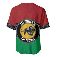 Personalized Pan African Panther Baseball Jersey All Power To The People