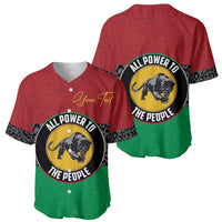 Personalized Pan African Panther Baseball Jersey All Power To The People