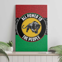 Pan African Panther Canvas Wall Art All Power To The People