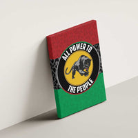Pan African Panther Canvas Wall Art All Power To The People