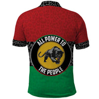 Personalized Pan African Panther Polo Shirt All Power To The People