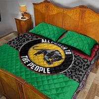 Pan African Panther Quilt Bed Set All Power To The People