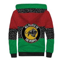 Personalized Pan African Panther Sherpa Hoodie All Power To The People