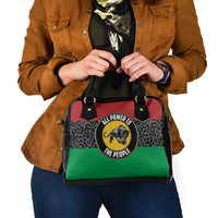 Pan African Panther Shoulder Handbag All Power To The People