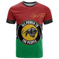 Personalized Pan African Panther T Shirt All Power To The People