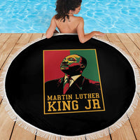 Martin Luther King Jr Beach Blanket Retro Style