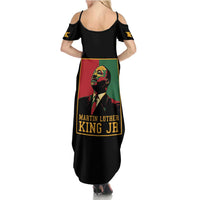 Martin Luther King Jr Family Matching Summer Maxi Dress and Hawaiian Shirt Retro Style
