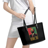 Martin Luther King Jr Leather Tote Bag Retro Style