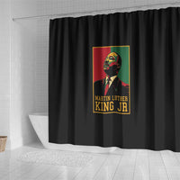 Martin Luther King Jr Shower Curtain Retro Style
