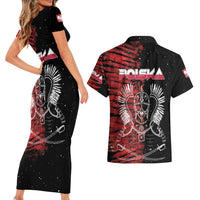 Polish Hussars Polska Couples Matching Short Sleeve Bodycon Dress and Hawaiian Shirt Poland Coat of Arms