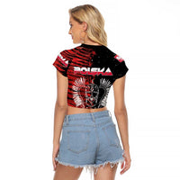 Polish Hussars Polska Raglan Cropped T Shirt Poland Coat of Arms