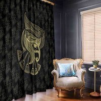 African Window Curtain Horus Eyes Egyptian God