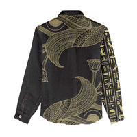 African Women Casual Shirt Horus Eyes Egyptian God