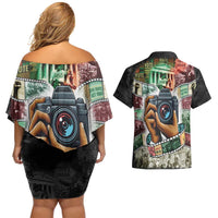 Heritage in Frames Civil Rights Leaders Couples Matching Off Shoulder Short Dress and Hawaiian Shirt African-American Photography - Wonder Print Shop