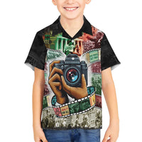 Heritage in Frames Civil Rights Leaders Family Matching Off Shoulder Short Dress and Hawaiian Shirt African-American Photography - Wonder Print Shop