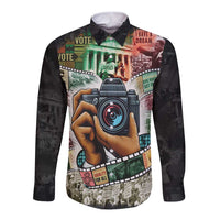 Heritage in Frames Civil Rights Leaders Long Sleeve Button Shirt African-American Photography - Wonder Print Shop