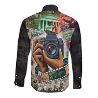 Heritage in Frames Civil Rights Leaders Long Sleeve Button Shirt African-American Photography - Wonder Print Shop