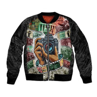 Heritage in Frames Civil Rights Leaders Sleeve Zip Bomber Jacket African-American Photography - Wonder Print Shop