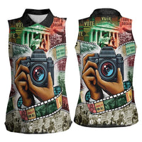 Heritage in Frames Civil Rights Leaders Women Sleeveless Polo Shirt African-American Photography - Wonder Print Shop