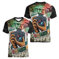 Heritage in Frames Civil Rights Leaders Women V-Neck T-Shirt African-American Photography - Wonder Print Shop