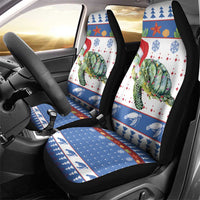 Turtle Xmas Car Seat Cover Green Sea Turtle Merry Christmas - Wonder Print Shop