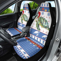 Turtle Xmas Car Seat Cover Green Sea Turtle Merry Christmas - Wonder Print Shop