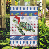 Turtle Xmas Garden Flag Green Sea Turtle Merry Christmas - Wonder Print Shop