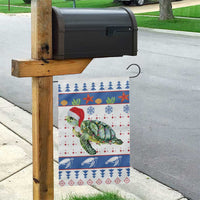 Turtle Xmas Garden Flag Green Sea Turtle Merry Christmas - Wonder Print Shop