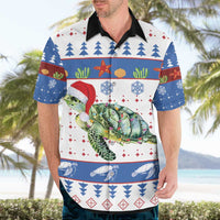 Turtle Xmas Hawaiian Shirt Green Sea Turtle Merry Christmas - Wonder Print Shop