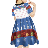 Turtle Xmas Kid Short Sleeve Dress Green Sea Turtle Merry Christmas - Wonder Print Shop