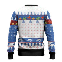 Turtle Xmas Ugly Christmas Sweater Green Sea Turtle Merry Christmas - Wonder Print Shop