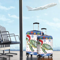 Turtle Xmas Luggage Cover Green Sea Turtle Merry Christmas - Wonder Print Shop