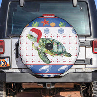 Turtle Xmas Spare Tire Cover Green Sea Turtle Merry Christmas - Wonder Print Shop