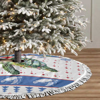 Turtle Xmas Tree Skirt Green Sea Turtle Merry Christmas - Wonder Print Shop