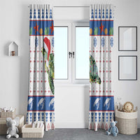 Turtle Xmas Window Curtain Green Sea Turtle Merry Christmas - Wonder Print Shop