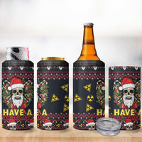 Skull Have A Rad Christmas 4 in 1 Can Cooler Tumbler Santa Skull - Wonder Print Shop