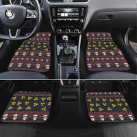 Skull Have A Rad Christmas Car Mats Santa Skull - Wonder Print Shop