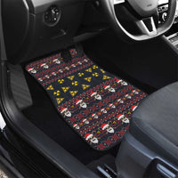 Skull Have A Rad Christmas Car Mats Santa Skull - Wonder Print Shop
