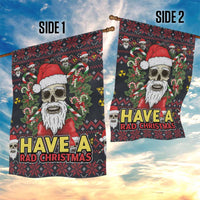 Skull Have A Rad Christmas Garden Flag Santa Skull - Wonder Print Shop